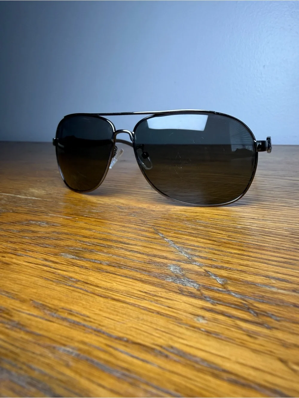 Vintage CARTIER Black Jaguar Gray Arms Sunglasses No Case.